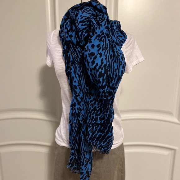 Banana Republic Accessories - Blue combo Leopard Print rectangular scarf. Banana Republic 2019